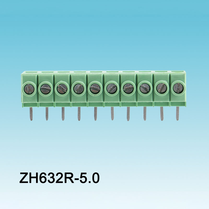 Zacisk śrubowy PCB z zielonym gniazdem